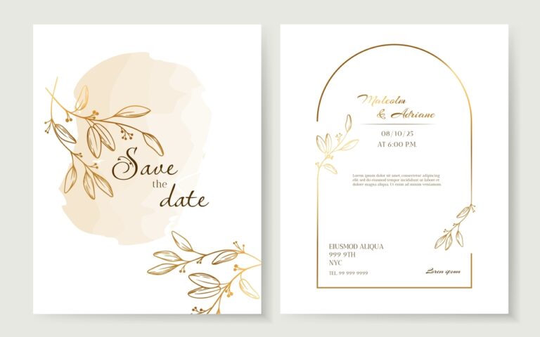 Vintage Wedding E-Cards: Timeless Elegance for Your Special Day