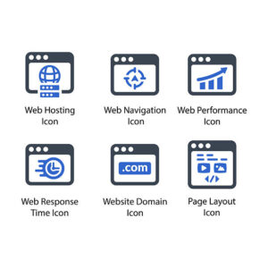 Domain hosting and website builder services